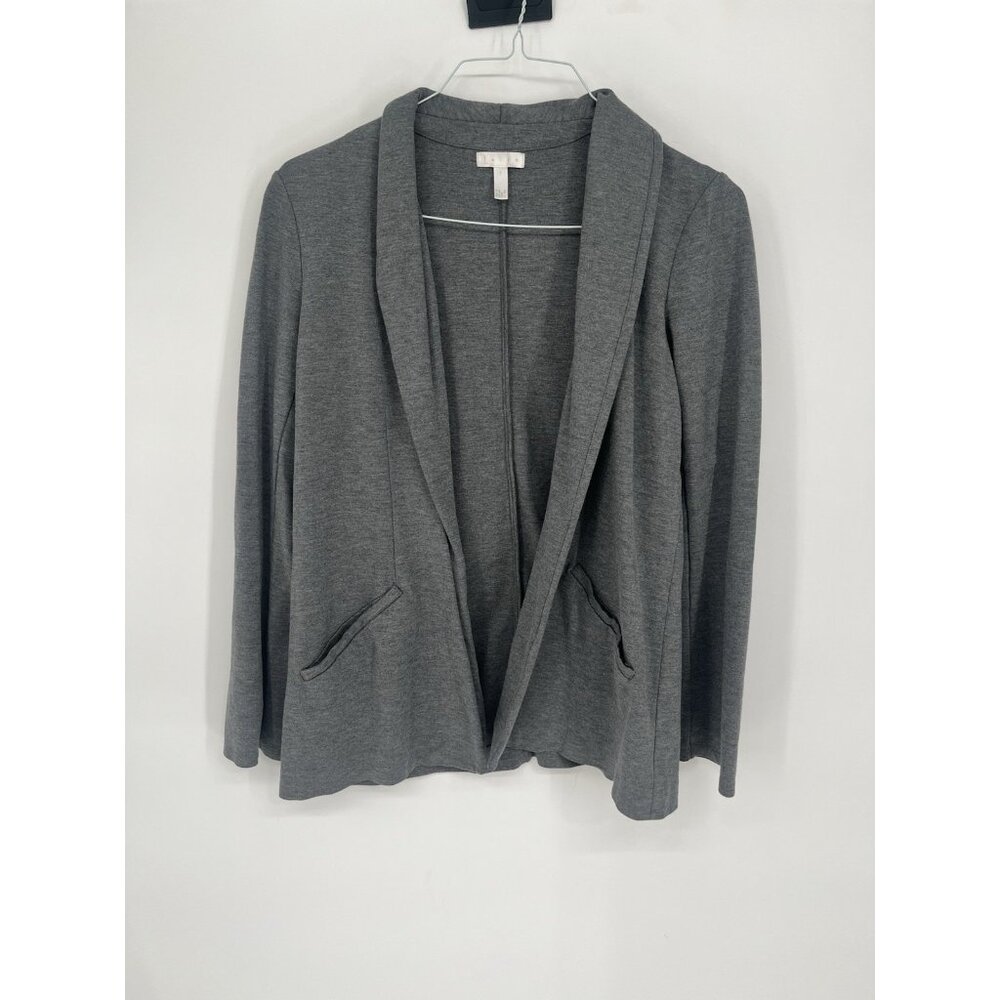 Leith Cardigan Sweater Womens Small Open Front Gray‎